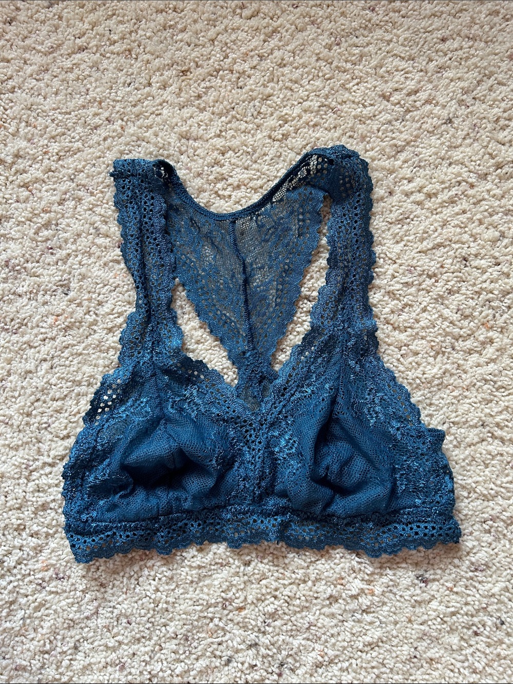 Eberjey Teal Lace Racerback Bralette
